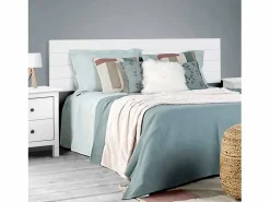 Best Cabecero Cama Madera Maciza Pino Pintada (155 X 45, ) - Buyqualia Blanco