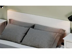 Best Cabecero Cama Madera Maciza Pino Pintada (155 X 45, ) - Buyqualia Blanco