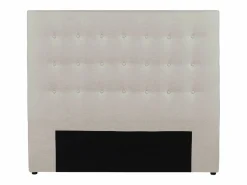 Outlet Vente-unique Cabecero capitoné FRANCESCO - 160 cm - Tela color Beige