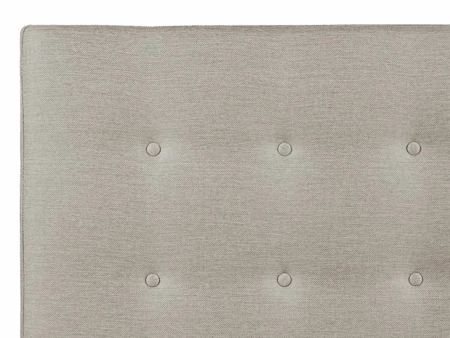 Outlet Vente-unique Cabecero capitoné FRANCESCO - 160 cm - Tela color Beige