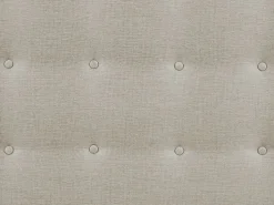Outlet Vente-unique Cabecero capitoné FRANCESCO - 160 cm - Tela color Beige