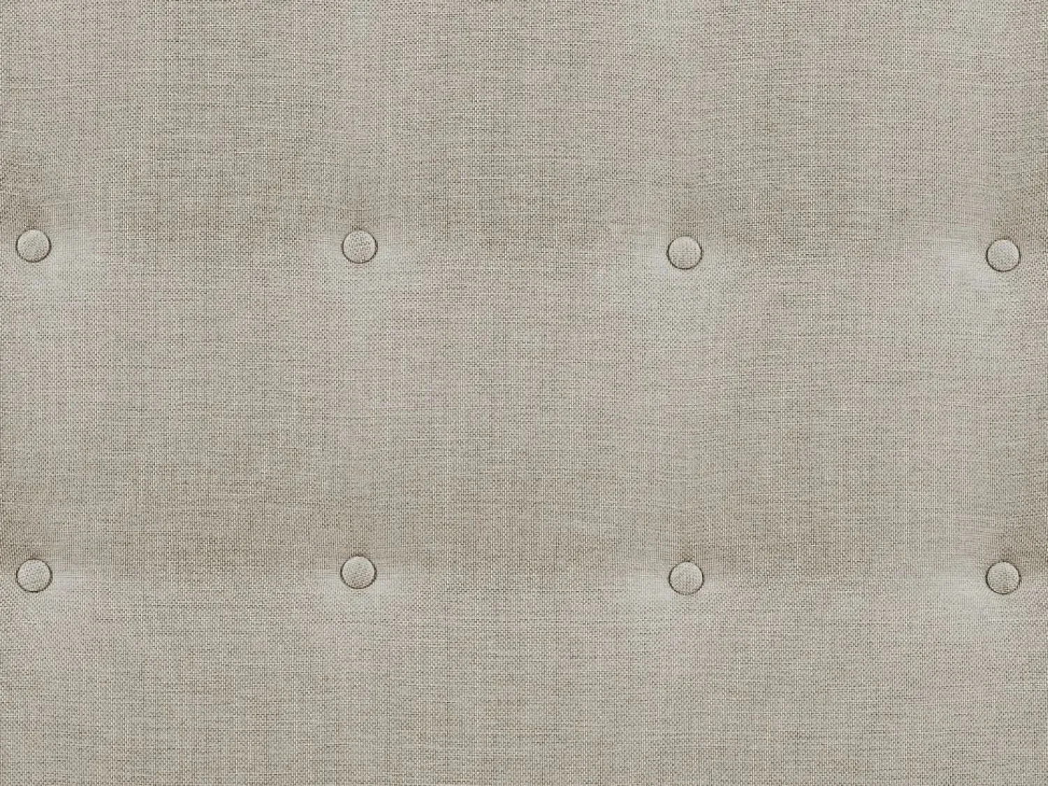 Outlet Vente-unique Cabecero capitoné FRANCESCO - 160 cm - Tela color Beige