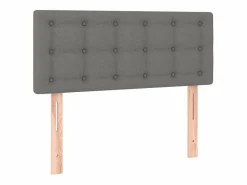 Clicnbuy Cabecero con LED de tela oscuro 100x5x78/88 cm