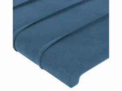 Cabecero con orejas de terciopelo oscuro 103x23x118/128 cm Cabecero Y Puente De Cama
