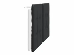 Clicnbuy Cabecero de cama acolchado cuero sintético blanco 160 cm