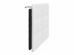 Discount Clicnbuy Cabecero de cama acolchado cuero sintético negro 120 cm Blanco