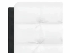 Discount Clicnbuy Cabecero de cama acolchado cuero sintético negro 120 cm Blanco