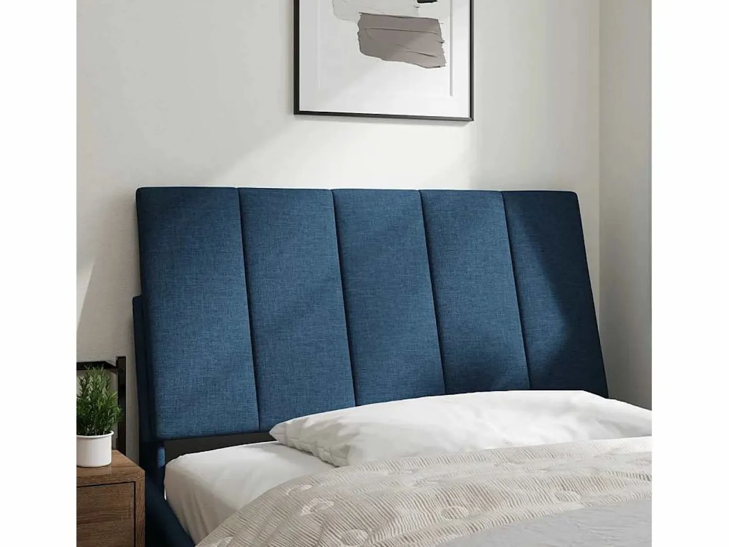 Clearance Cabecero de cama acolchado tela 100 cm Cabecero Y Puente De Cama