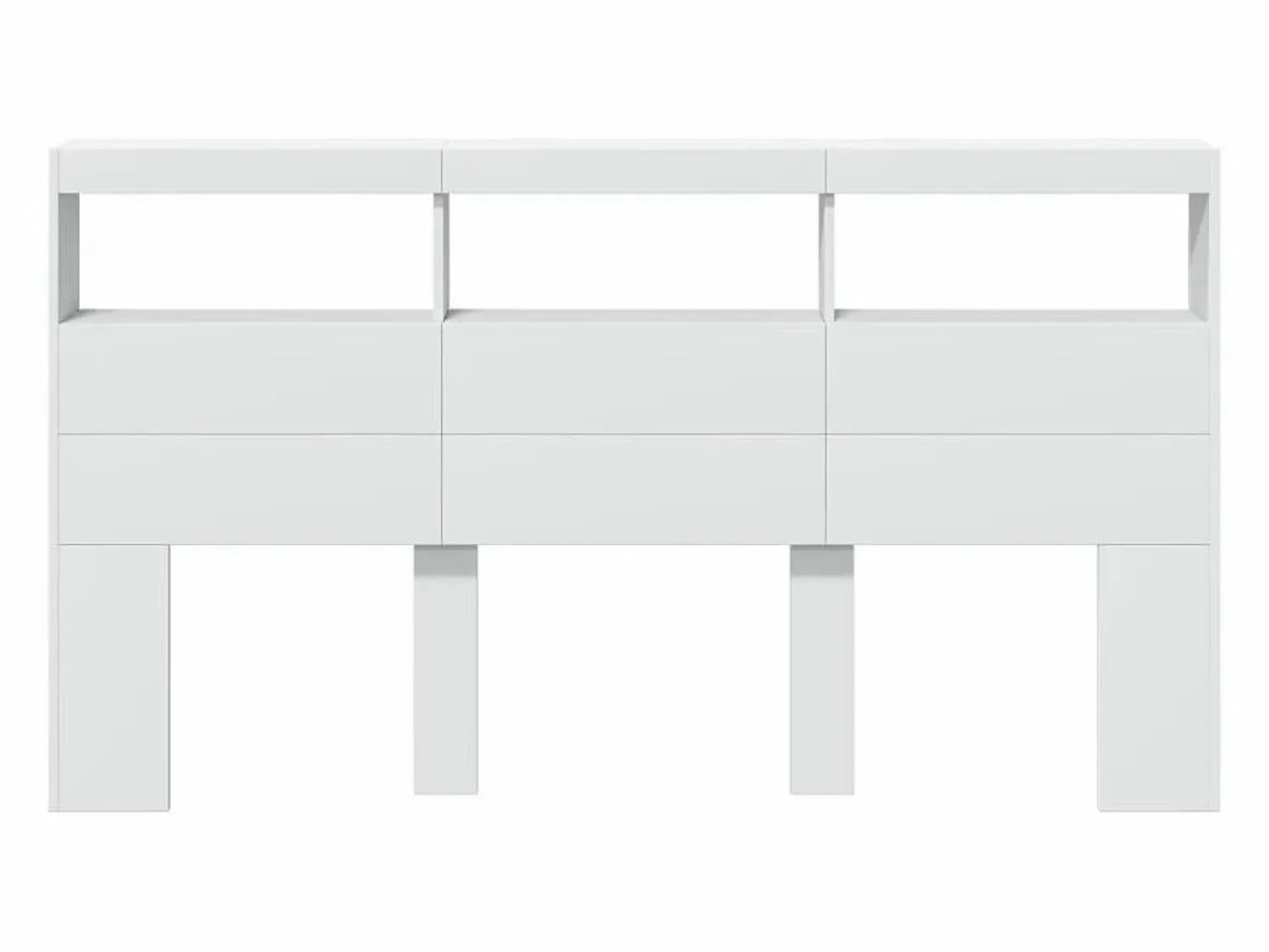 vidaxl Cabecero de cama con LED 180x17x102 cm