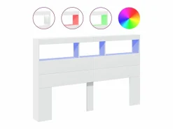 Online Clicnbuy Cabecero de cama con LED 160x17x102 cm Blanco