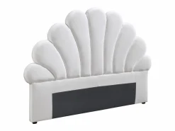 Vente-unique Cabecero de cama concha 160 cm de terciopelo - MOANA