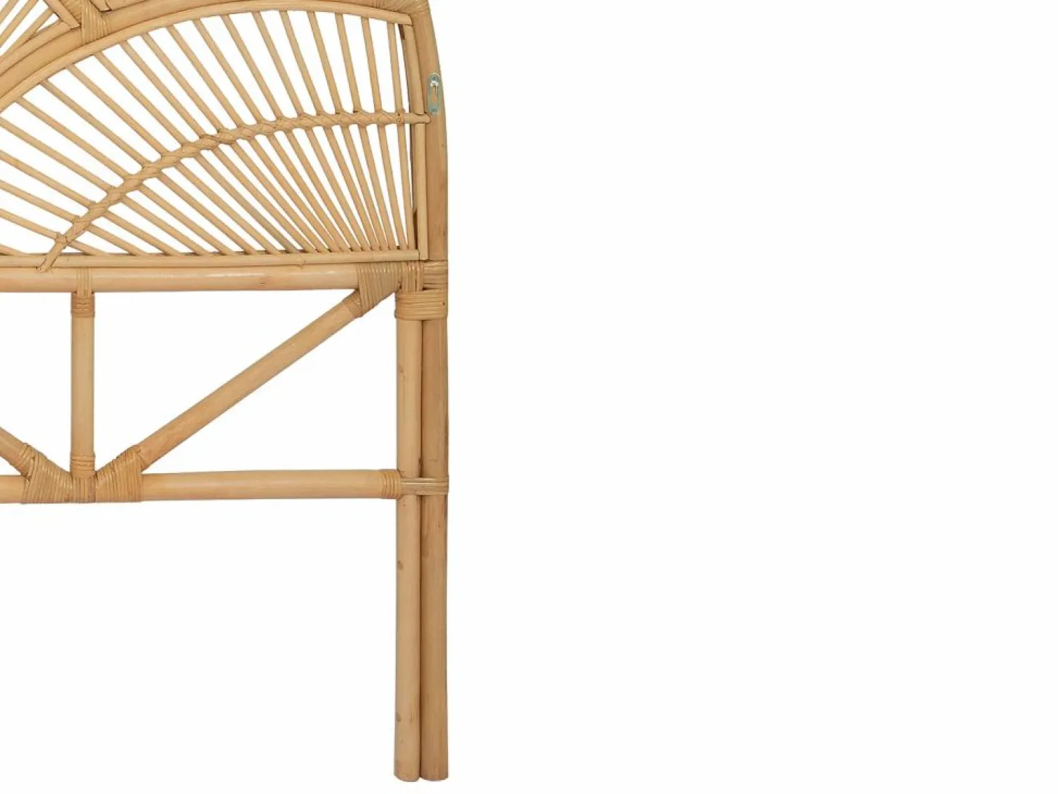 Best Vente-unique Cabecero de cama de 140 cm en ratán de color natural - EFELA Color natural claro