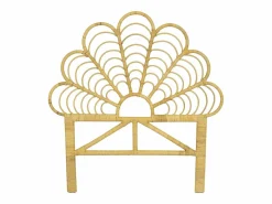 New Cabecero de cama de 110 cm en mimbre color natural - FLOSIA Muebles Niño|Cabecero Y Puente De Cama