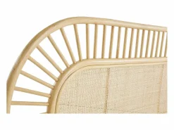 Miliboo Cabecero de cama de ratán natural y mimbre 165 cm BOW
