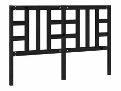 Hot vidaxl Cabecero de cama madera maciza de pino 146x4x100 cm Negro
