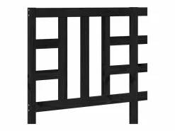 Hot vidaxl Cabecero de cama madera maciza de pino 146x4x100 cm Negro
