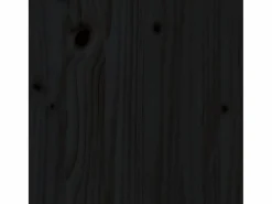 Hot vidaxl Cabecero de cama madera maciza de pino 146x4x100 cm Negro