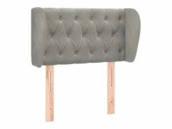 Clicnbuy Cabecero de terciopelo claro 83x23x78/88 cm