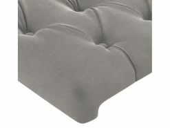 Discount vidaxl Cabecero de terciopelo claro 90x7x78/88 cm Gris