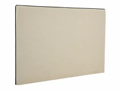 Discount Vente-unique Cabecero desenfundable 150 cm de algodón y lino en tonos beige y negro - CHESMA Negro / Beige