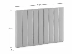 Online Cabecero Eris tapizado 90x60 cm Gris oscuro Cabecero Y Puente De Cama