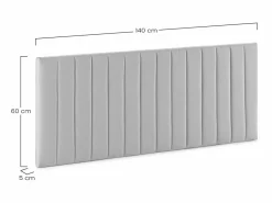 VS Venta-stock Cabecero Eris tapizado 140x60 cm