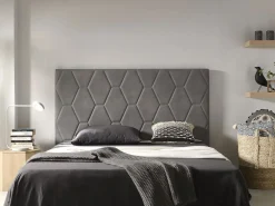 Hot Cabecero Ágata para Cama de 120 de Tela 154x115x8.. Cabecero Y Puente De Cama