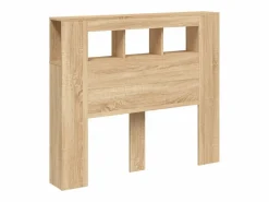 Hot vidaxl Cabecero LED madera ingeniería roble Sonoma 120x18,5x103,5 cm Color natural claro