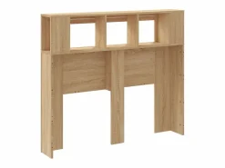 Hot vidaxl Cabecero LED madera ingeniería roble Sonoma 120x18,5x103,5 cm Color natural claro