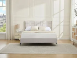 Vente-unique Cabecero moderno de terciopelo de 160 cm - HERMINE
