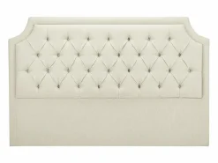 Best Vente-unique Cabecero tapizado 150 cm en tela - JOHENE Beige