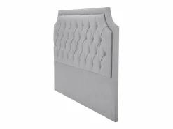 Outlet Cabecero tapizado 200 cm en tela gris - JOHENE Cabecero Y Puente De Cama