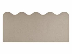 Cabecero tapizado forma ondulada tejido teddy 160x73,5cm