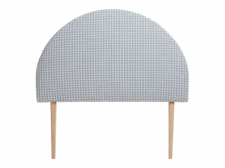 Cabecero tapizado infantil vichy turquesa MOON