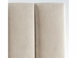Best Morfeo Descanso Cabecero tapizado nórdico líneas verticales tela antimanchas para cama 200 cm - 210x125 cm Beige