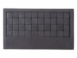 Best Cabecero tejido 160 cm Terciopelo oscuro. JENNA Cabecero Y Puente De Cama