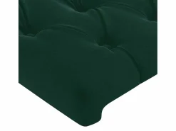 Cabeceros 2 unidades de terciopelo oscuro 72x7x78/88 cm Cabecero Y Puente De Cama