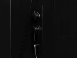 Best Shower & Design Cabina de ducha cuadrada - Altura ajustable - - L80 x l80 x Alt. 213/232 cm - BADONI Negro