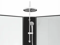 Shower & Design Cabina de ducha de ángulo hidromasaje, Ancho 80 x 80 x Alt. 225 cm, KIVORA