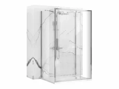 Rea Cabina De Ducha De Pared Rapid Swing 120X100 Chrome