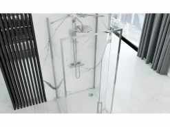 Rea Cabina De Ducha De Pared Rapid Swing 120X100 Chrome