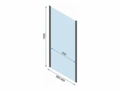 Hot Cabina De Ducha De Pared Rapid Swing 90X80 Chrome Cabina De Ducha