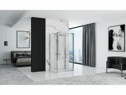 Rea Cabina De Ducha De Pared Rapid Slide Chrome 120X80