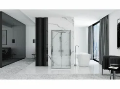 Rea Cabina De Ducha De Pared Rapid Slide Chrome 120X80