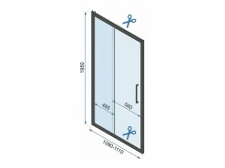 Outlet Cabina De Ducha De Pared Rapid Slide Chrome 140X80 Cabina De Ducha