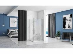 Rea Cabina De Ducha Esquinera Rapid Swing 120X100 Chrome