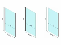 Rea Cabina De Ducha Esquinera Rapid Swing 120X100 Chrome