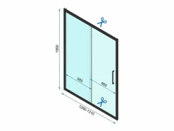 Sale Rea Cabina De Ducha Esquinera Rapid Slide 160X100 Chrome Gris