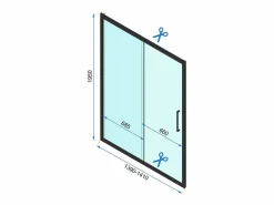 Sale Rea Cabina De Ducha Esquinera Rapid Slide 160X100 Chrome Gris