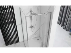 Rea Cabina De Ducha Esquinera Rapid Swing 120X80 Chrome